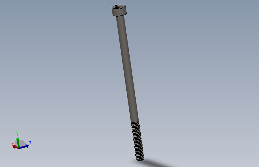 Screw_DIN_912_M4x75_A2.SLDPRT公制内六角螺钉