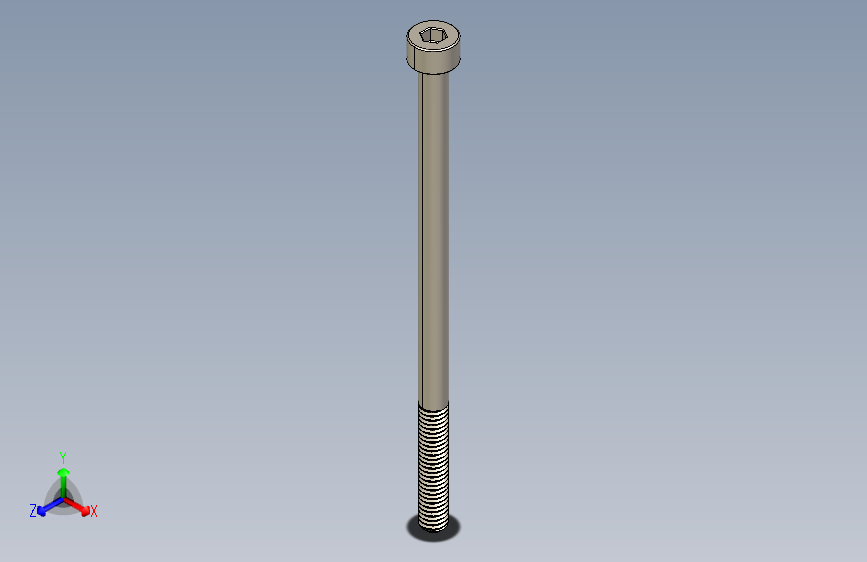 Screw_DIN_912_M4x75_A2.STEP公制内六角螺钉