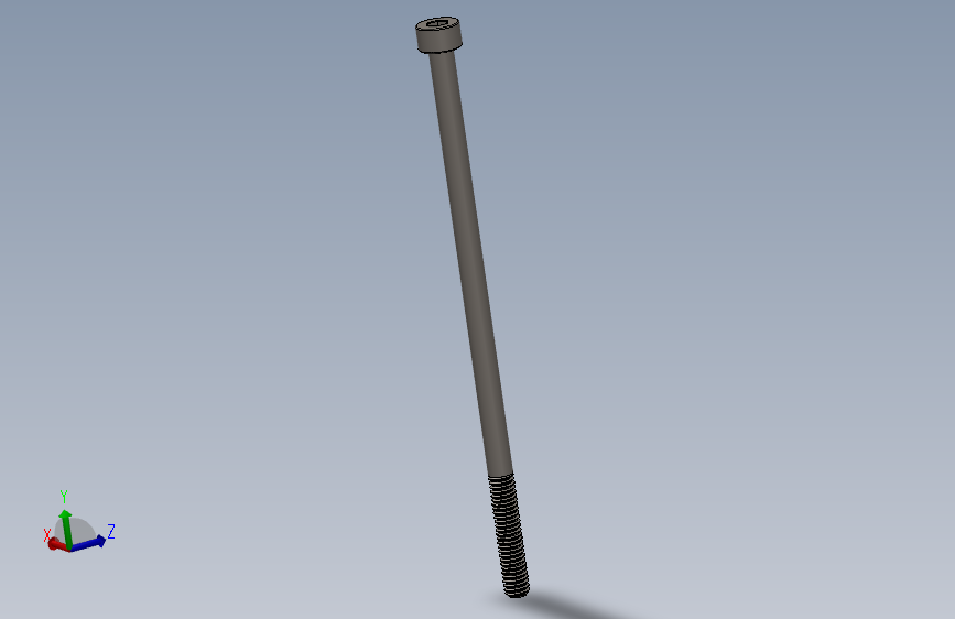 Screw_DIN_912_M4x90_A2.SLDPRT公制内六角螺钉