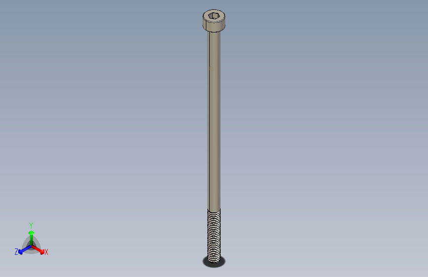 Screw_DIN_912_M4x90_A2.STEP公制内六角螺钉