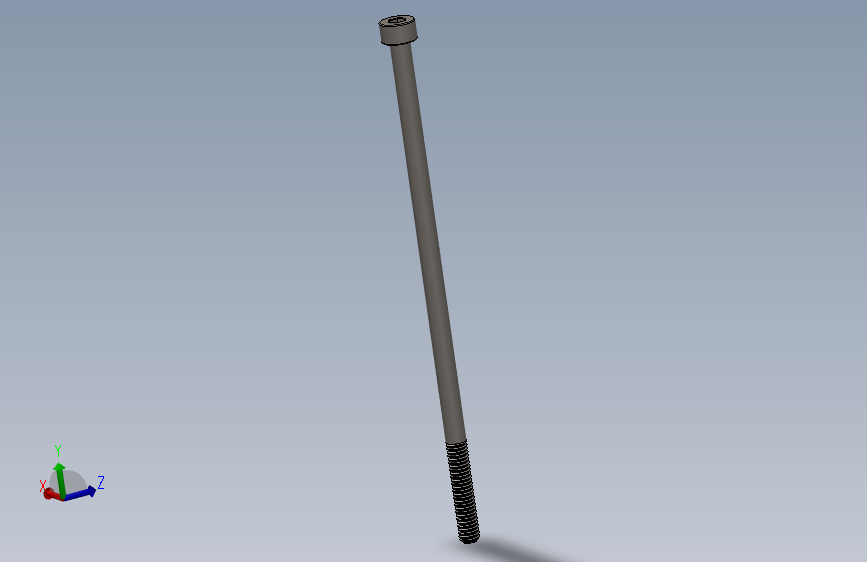 Screw_DIN_912_M4x100_A2.SLDPRT公制内六角螺钉