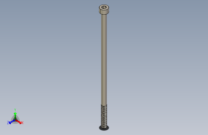 Screw_DIN_912_M4x100_A2.STEP公制内六角螺钉