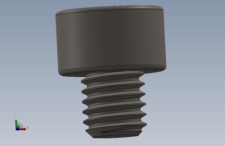 Screw_DIN_912_M5x5F_A2.SLDPRT公制内六角螺钉