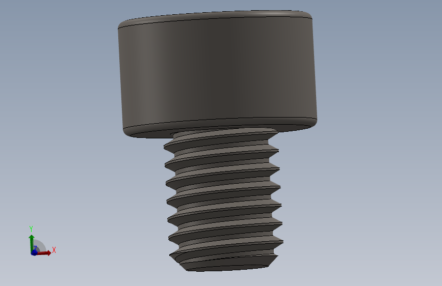 Screw_DIN_912_M5x6F_A2.SLDPRT公制内六角螺钉