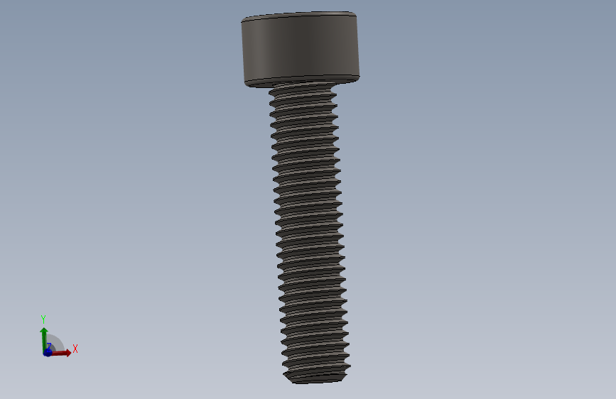 Screw_DIN_912_M5x22F_A2.SLDPRT公制内六角螺钉