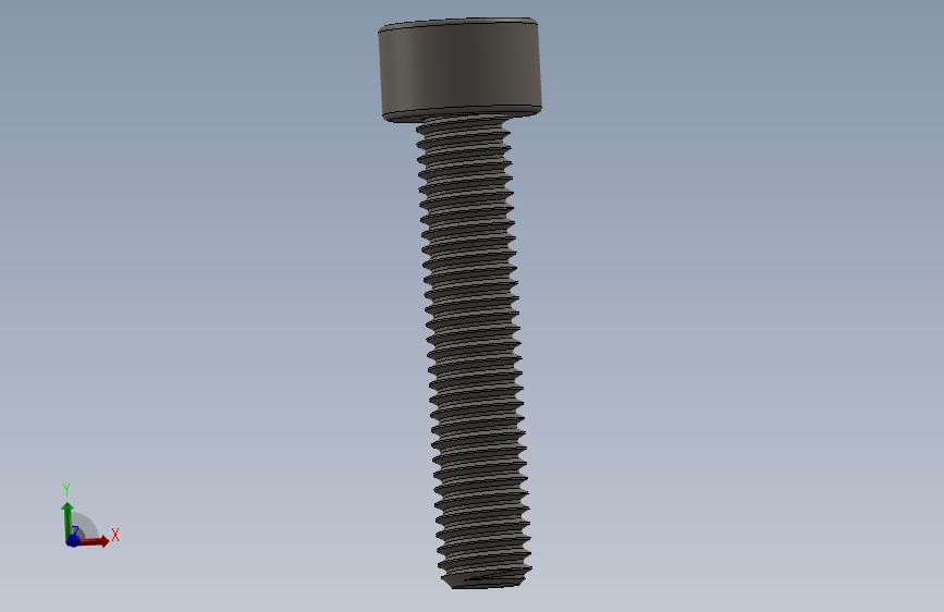 Screw_DIN_912_M5x25F_A2.SLDPRT公制内六角螺钉