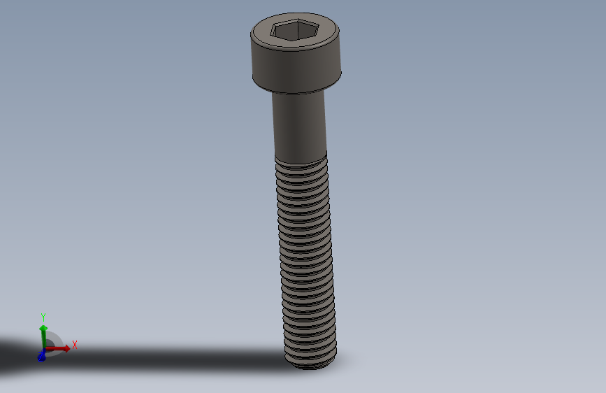 Screw_DIN_912_M5x30_A2.SLDPRT公制内六角螺钉