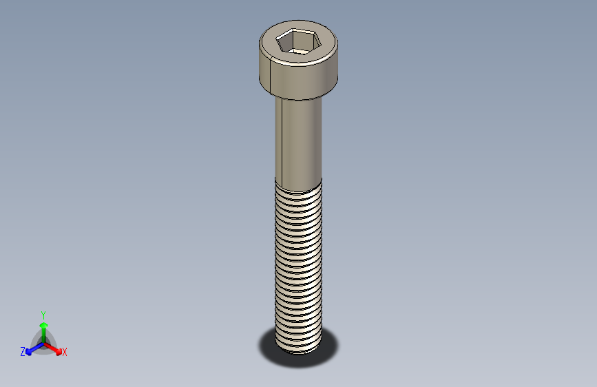 Screw_DIN_912_M5x35_A2.STEP公制内六角螺钉