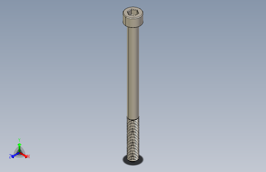 Screw_DIN_912_M5x70_A2.STEP公制内六角螺钉