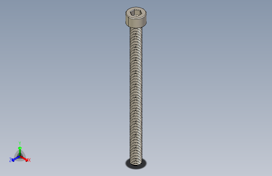 Screw_DIN_912_M5x70F_A2.STEP公制内六角螺钉