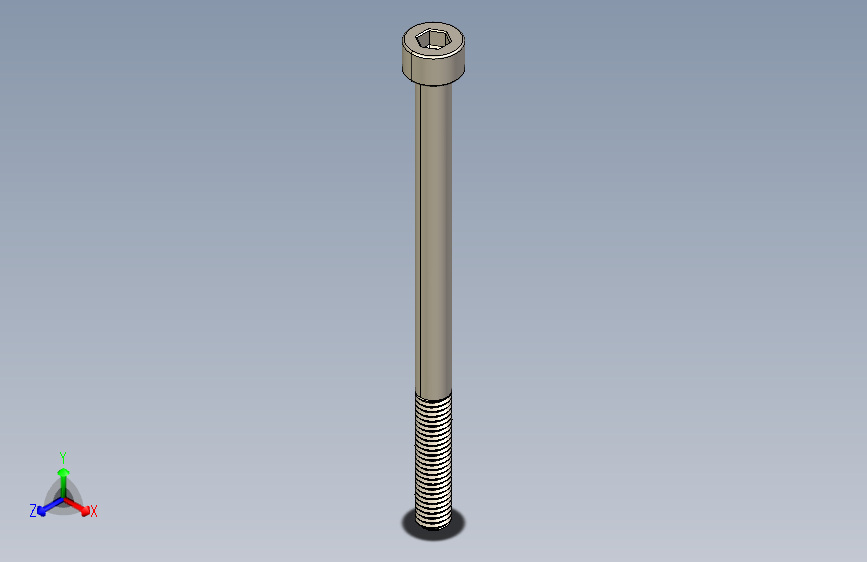 Screw_DIN_912_M5x75_A2.STEP公制内六角螺钉