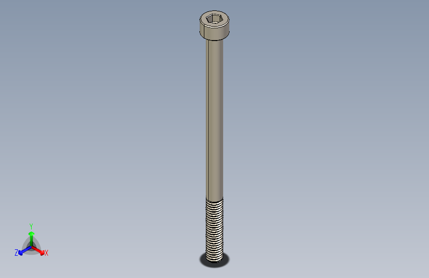 Screw_DIN_912_M5x80_A2.STEP公制内六角螺钉