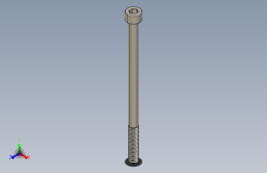 Screw_DIN_912_M5x85_A2.STEP公制内六角螺钉