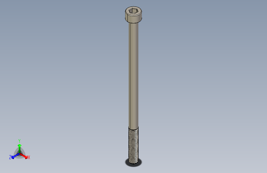 Screw_DIN_912_M5x90_A2.STEP公制内六角螺钉