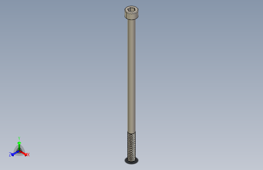 Screw_DIN_912_M5x110_A2.STEP公制内六角螺钉