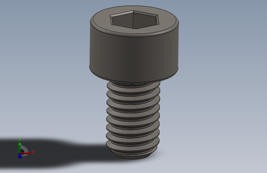 Screw_DIN_912_M6x10F_A2.SLDPRT公制内六角螺钉