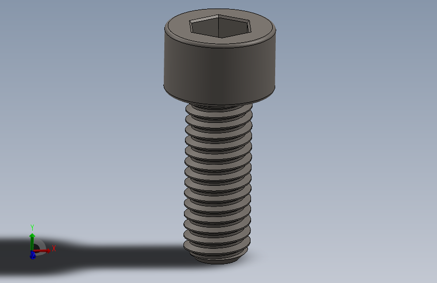 Screw_DIN_912_M6x16F_A2.SLDPRT公制内六角螺钉