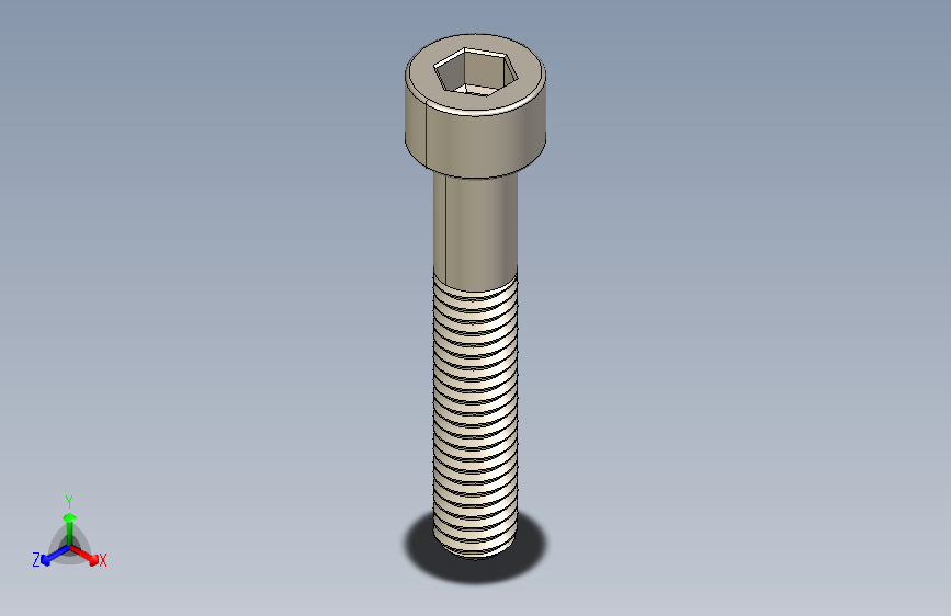 Screw_DIN_912_M6x35_A2.STEP公制内六角螺钉