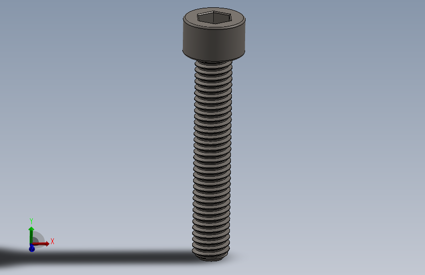 Screw_DIN_912_M6x35F_A2.SLDPRT公制内六角螺钉