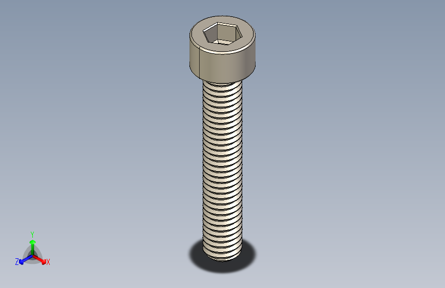 Screw_DIN_912_M6x35F_A2.STEP公制内六角螺钉
