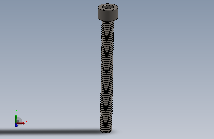 Screw_DIN_912_M6x60F_A2.SLDPRT公制内六角螺钉