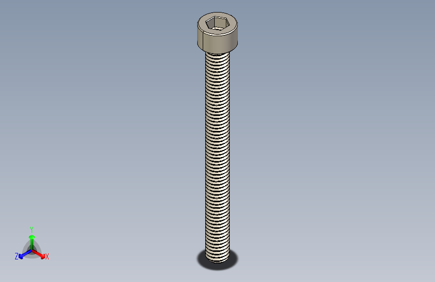 Screw_DIN_912_M6x65F_A2.STEP公制内六角螺钉