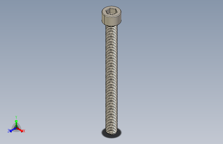 Screw_DIN_912_M6x70F_A2.STEP公制内六角螺钉