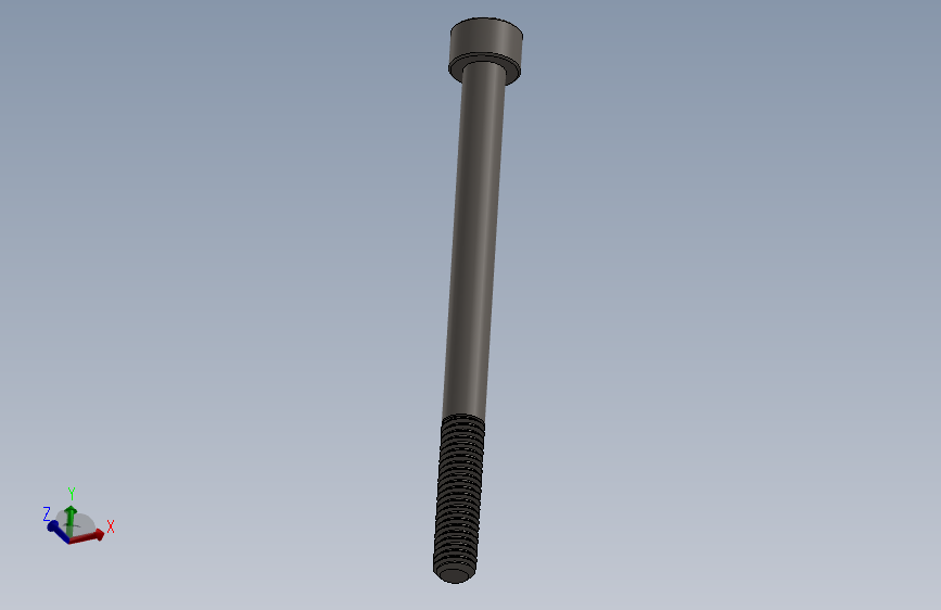 Screw_DIN_912_M6x80_A2.SLDPRT公制内六角螺钉