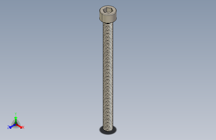 Screw_DIN_912_M6x80F_A2.STEP公制内六角螺钉