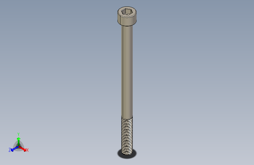 Screw_DIN_912_M6x85_A2.STEP公制内六角螺钉