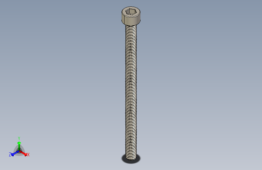 Screw_DIN_912_M6x90F_A2.STEP公制内六角螺钉