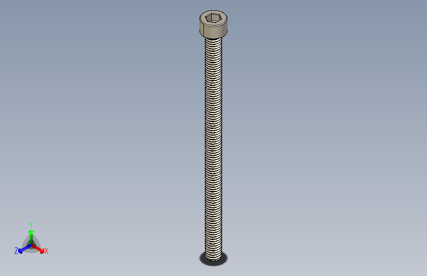 Screw_DIN_912_M6x100F_A2.STEP公制内六角螺钉