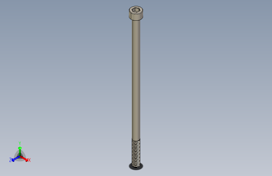 Screw_DIN_912_M6x130_A2.STEP公制内六角螺钉