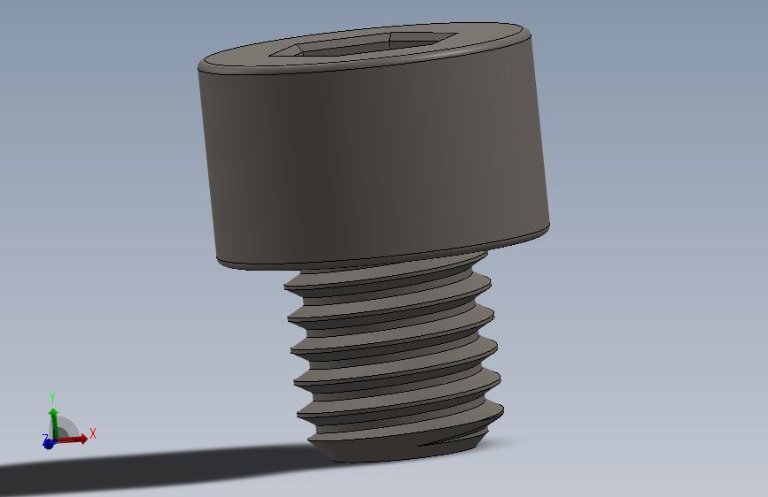 Screw_DIN_912_M8x8F_A2.SLDPRT公制内六角螺钉