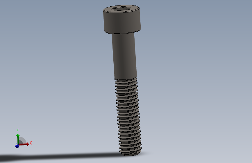 Screw_DIN_912_M8x45_A2.SLDPRT公制内六角螺钉