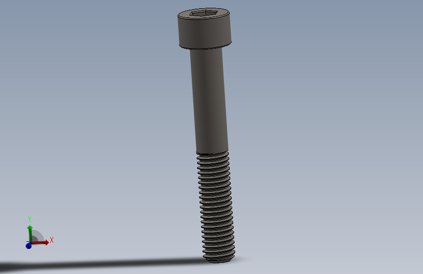 Screw_DIN_912_M8x55_A2.SLDPRT公制内六角螺钉