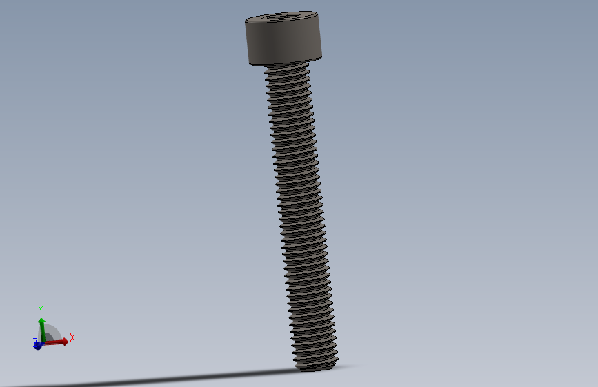 Screw_DIN_912_M8x55F_A2.SLDPRT公制内六角螺钉