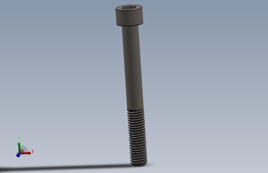 Screw_DIN_912_M8x70_A2.SLDPRT公制内六角螺钉