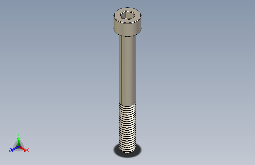 Screw_DIN_912_M8x70_A2.STEP公制内六角螺钉