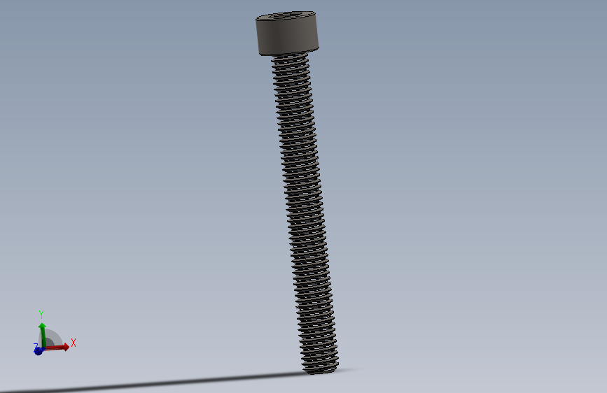 Screw_DIN_912_M8x70F_A2.SLDPRT公制内六角螺钉