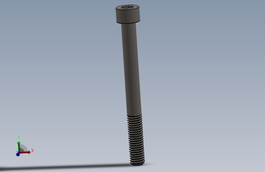 Screw_DIN_912_M8x80_A2.SLDPRT公制内六角螺钉