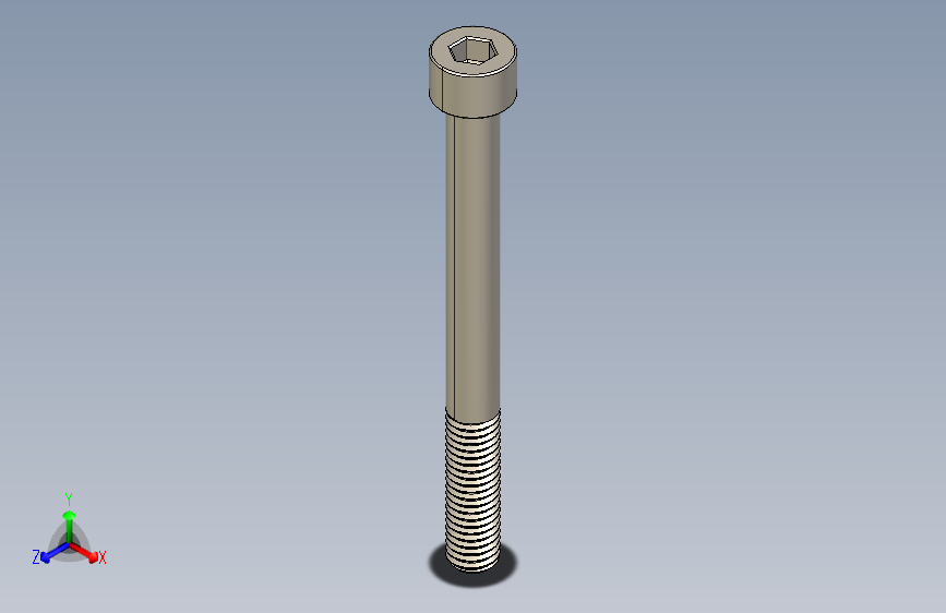 Screw_DIN_912_M8x85_A2.STEP公制内六角螺钉
