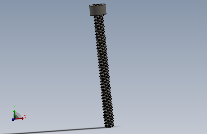 Screw_DIN_912_M8x90F_A2.SLDPRT公制内六角螺钉