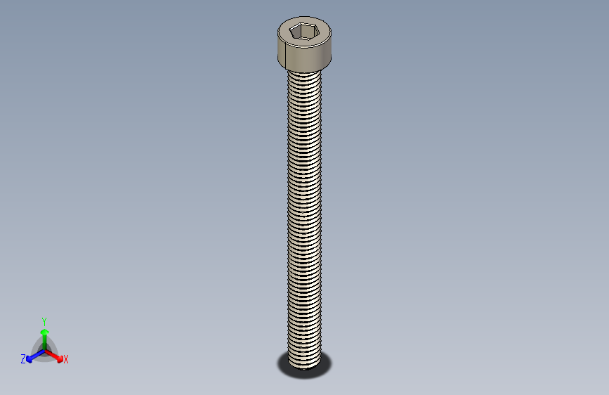 Screw_DIN_912_M8x90F_A2.STEP公制内六角螺钉