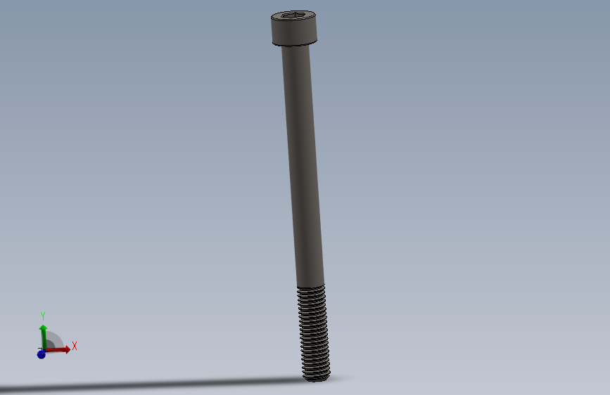 Screw_DIN_912_M8x100_A2.SLDPRT公制内六角螺钉
