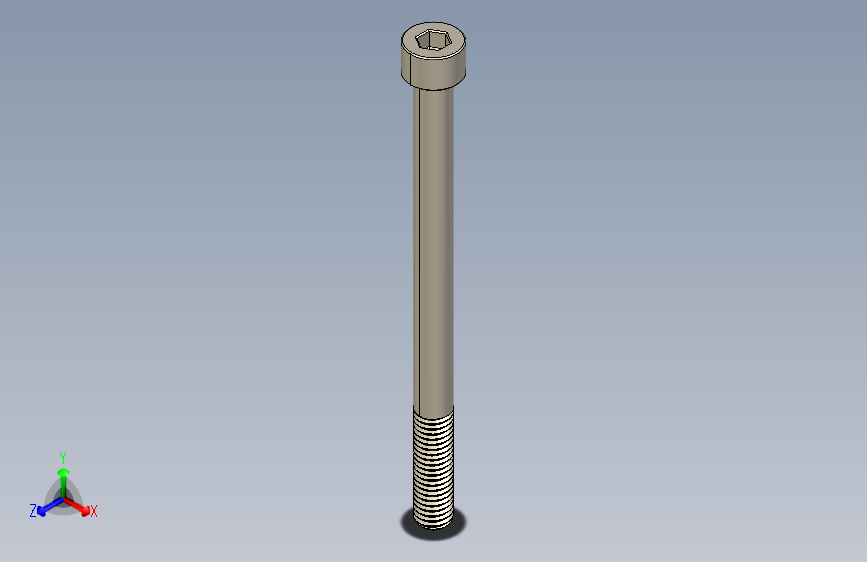 Screw_DIN_912_M8x110_A2.STEP公制内六角螺钉