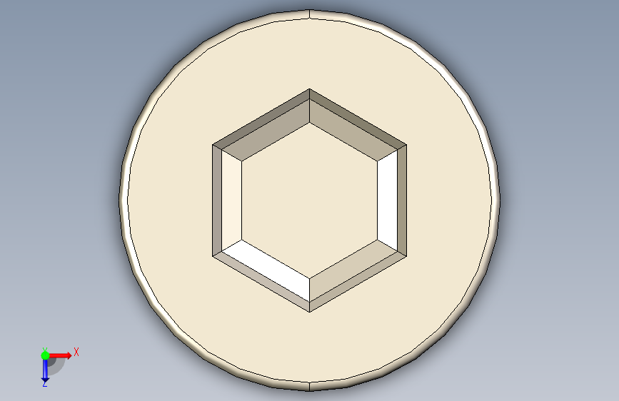 Screw_DIN_912_M8x110_A2.STEP公制内六角螺钉 俯视图