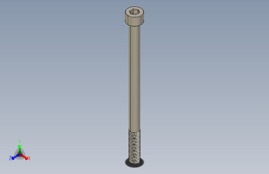 Screw_DIN_912_M8x120_A2.STEP公制内六角螺钉