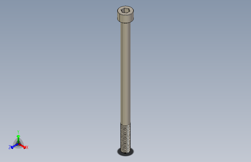 Screw_DIN_912_M8x130_A2.STEP公制内六角螺钉