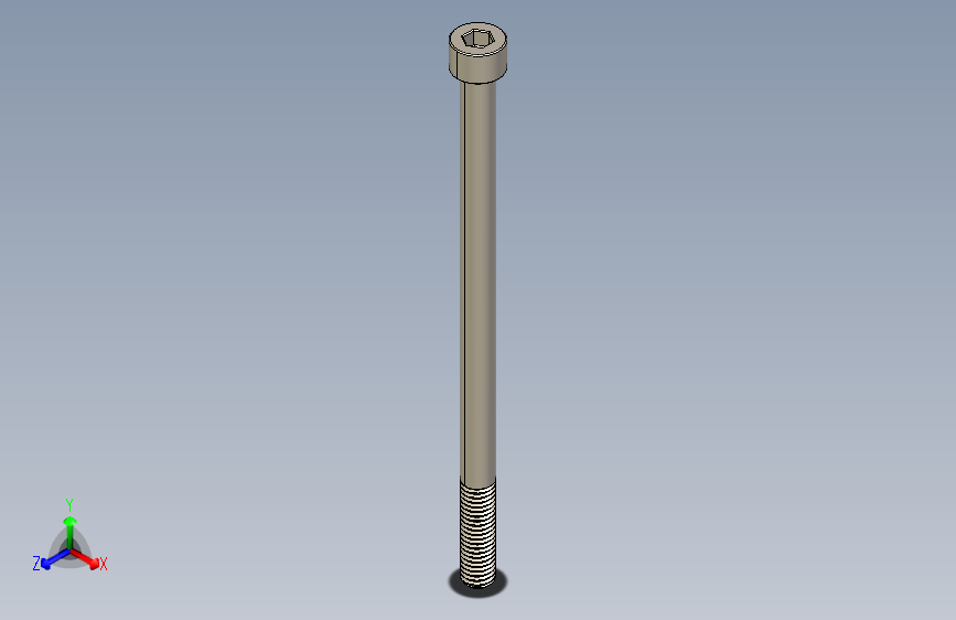 Screw_DIN_912_M8x140_A2.STEP公制内六角螺钉